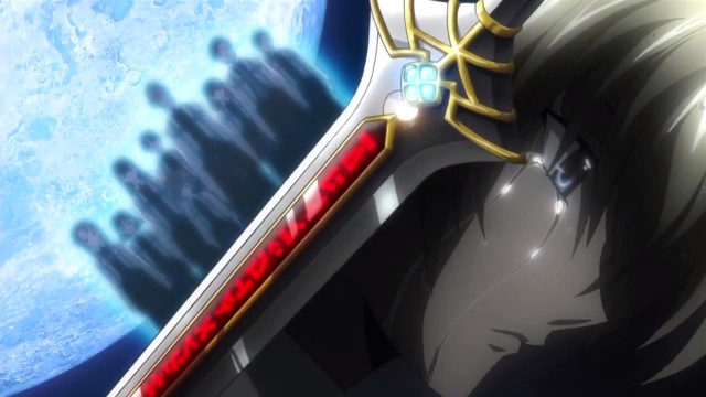 Anime character sword moon blue free wallpaper - medium preview image