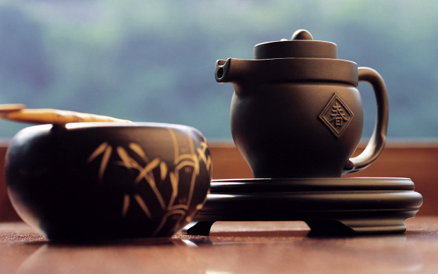 Teapot cup table window stand free wallpaper - medium preview image