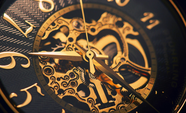 Clock gear steampunk kinetic magic free wallpaper - medium preview image