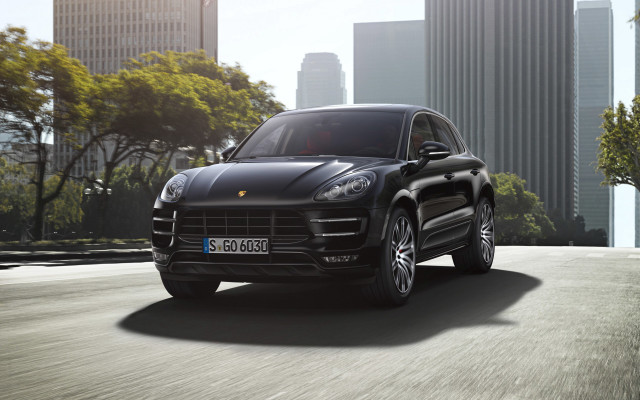 Porsche cayenne city street sun free wallpaper - medium preview image