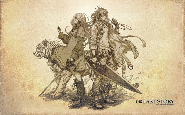 Two people horse sword shield free wallpaper - medium preview image