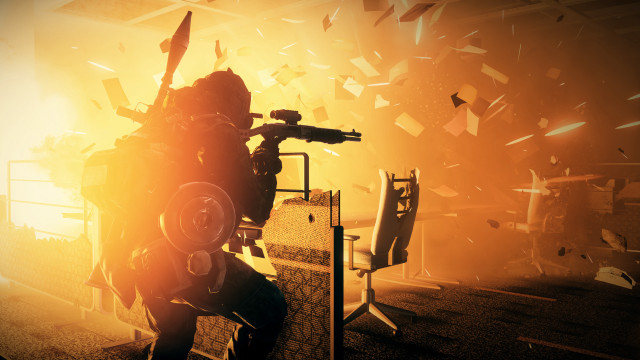 Person gun room chairs table free wallpaper - medium preview image