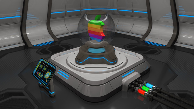 Futuristic room colorful object remote free wallpaper - medium preview image