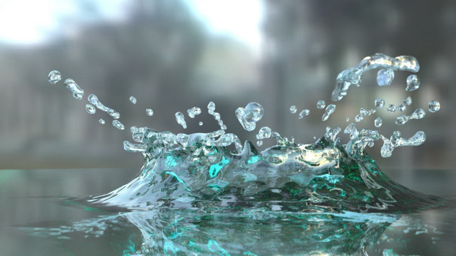 Water splash blue bubble ocean free wallpaper - medium preview image
