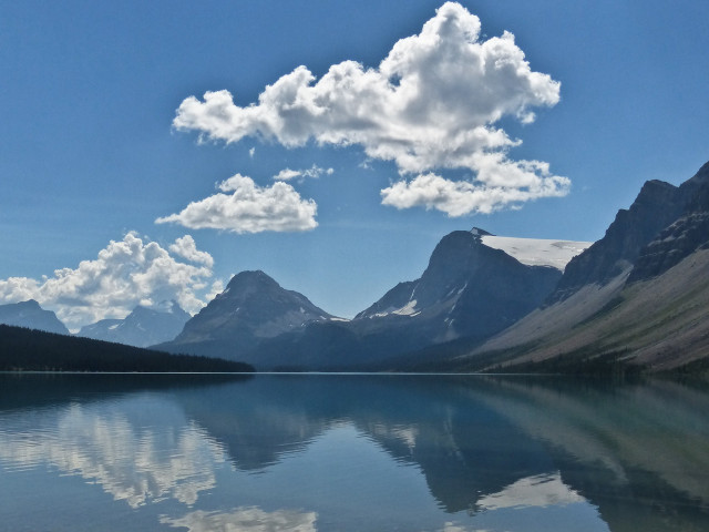 Mountain lake clouds blue sky #3 free wallpaper - medium preview image