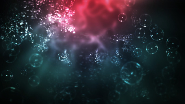 Bubbles floating red light holography free wallpaper - medium preview image