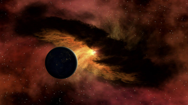 Black hole red yellow space free wallpaper - medium preview image