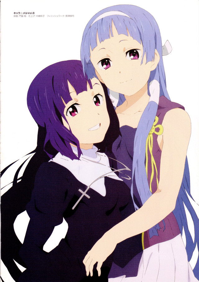 Anime girls long hair purple #12 free wallpaper - medium preview image