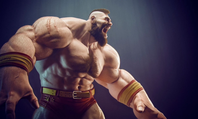 Man beard wrestling ring belt free wallpaper - medium preview image