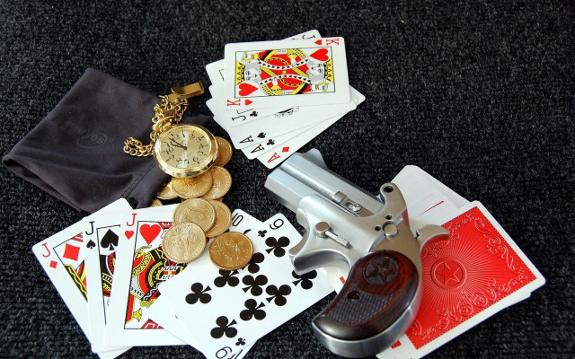 Gun playingcards watch carpet constellation free wallpaper - medium preview image