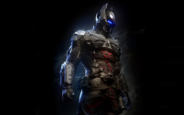 Batman armor glowing eyes dark free wallpaper - medium preview image