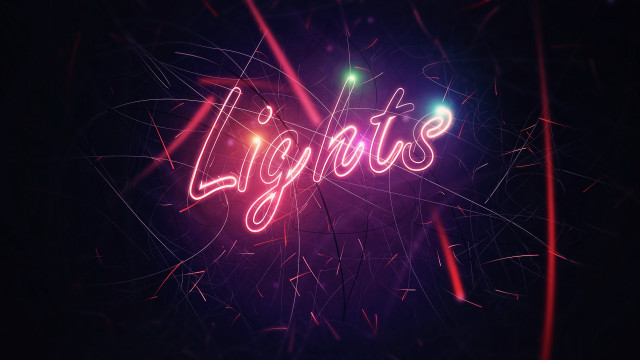 Neon sign igné fireworks black free wallpaper - medium preview image