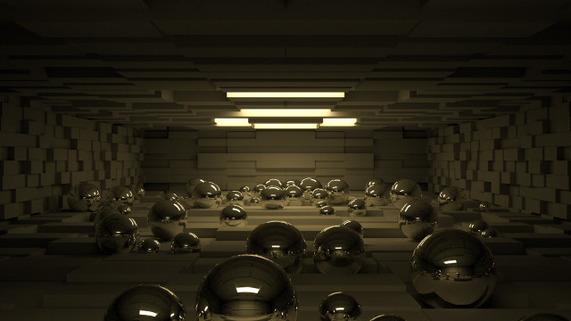 Shiny silver balls mirrors light free wallpaper - medium preview image