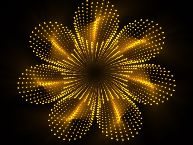 Sunflower hologram ferriswheel night city free wallpaper - medium preview image