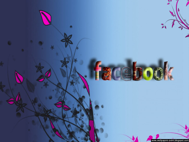 Facebook flowers butterflies logo image free wallpaper - medium preview image