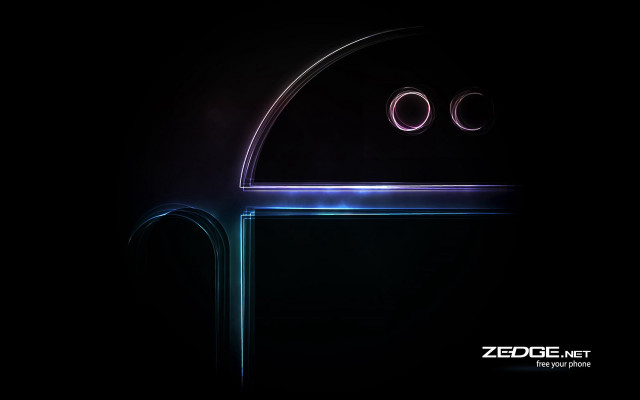 Futuristic door circular lights black #2 free wallpaper - medium preview image