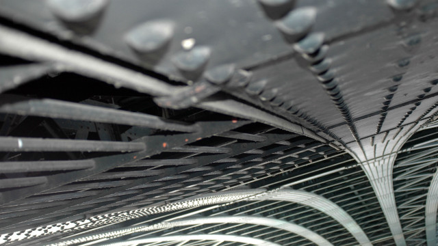 Metal riveted structure skylight matte free wallpaper - medium preview image