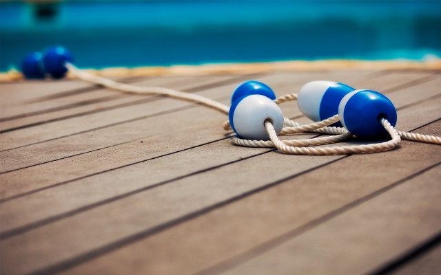 Rope balls pool deck beach free wallpaper - medium preview image