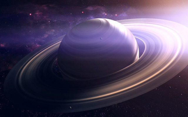 Saturn ring stars bright light free wallpaper - medium preview image