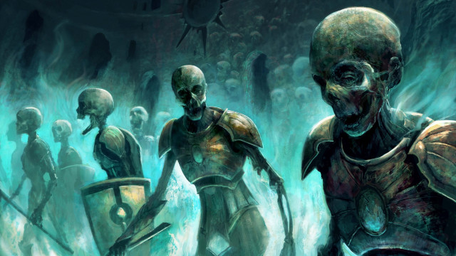 Zombies cave man sword magic free wallpaper - medium preview image