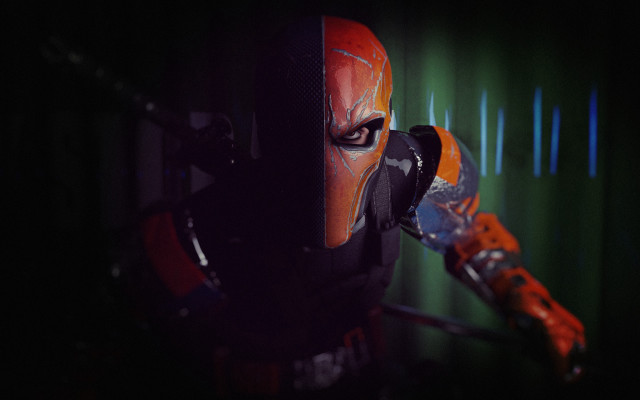 Robot red face green black free wallpaper - medium preview image