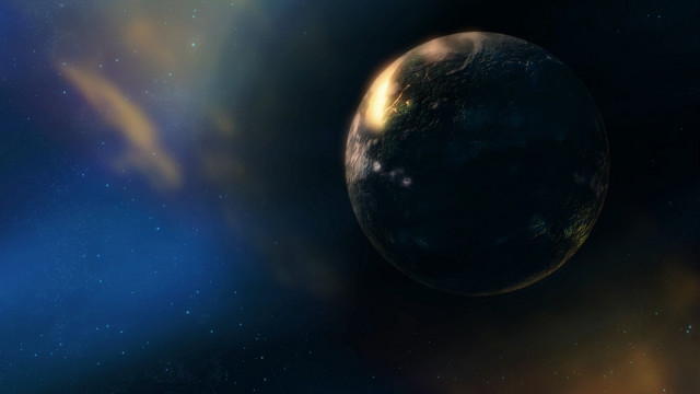 Planet star blue sky starfog free wallpaper - medium preview image