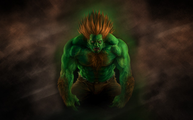 Man green suit red mohawk free wallpaper - medium preview image
