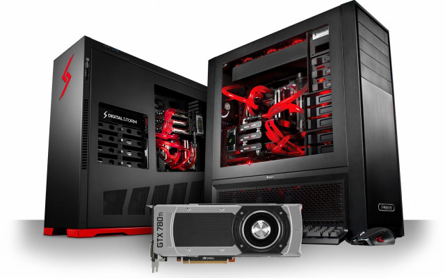 Computer red light black case free wallpaper - medium preview image