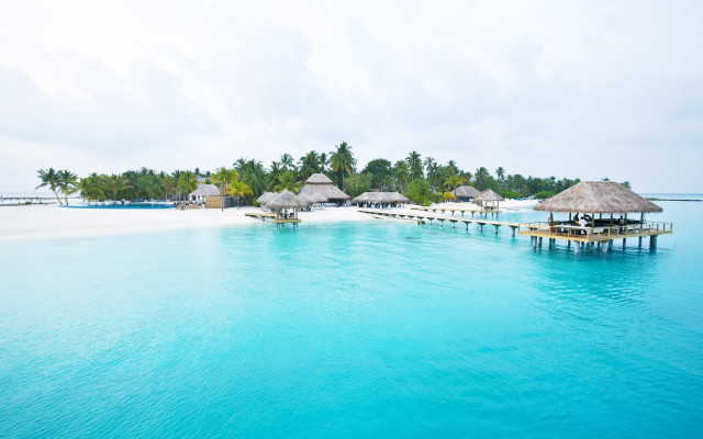 Fathi hassan beach pier lagoon free wallpaper - medium preview image