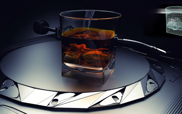 Glass tea ice cellphone tray free wallpaper - medium preview image
