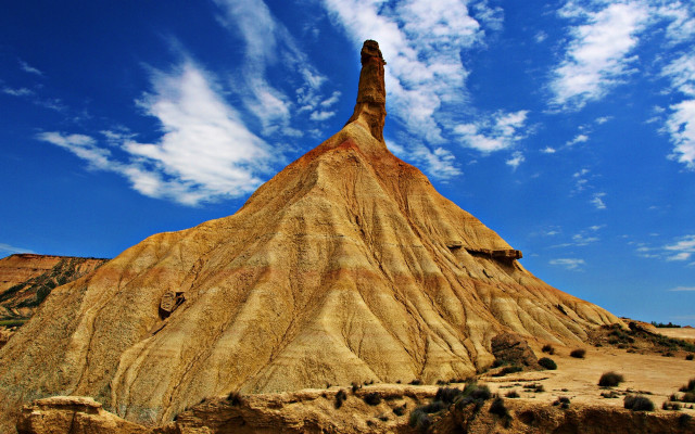 Desert rock formation cloudy sky #3 free wallpaper - medium preview image