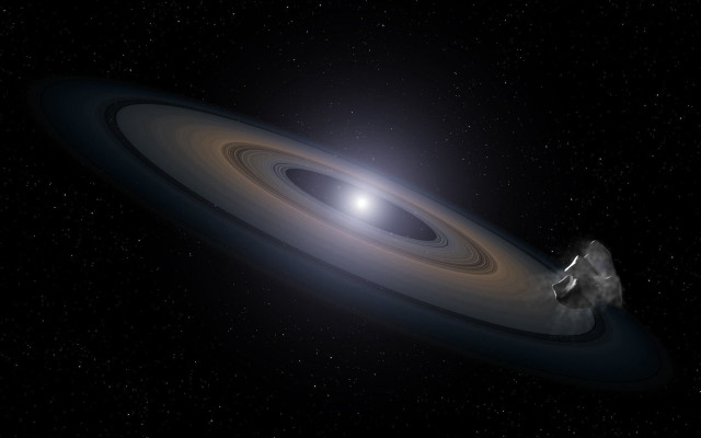 Blackhole white disk light shining free wallpaper - medium preview image