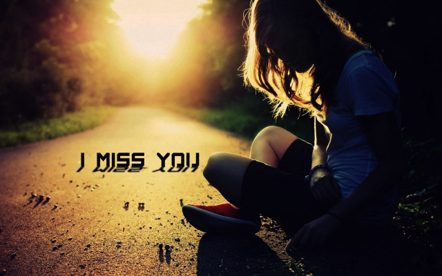 Girl sitting road sunset blonde free wallpaper - medium preview image