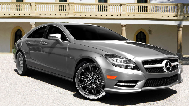 Silver car building balcony digital free wallpaper - medium preview image