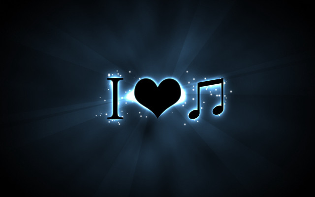 Heart note music love video free wallpaper - medium preview image