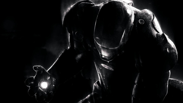 Man suit light dark flashlight free wallpaper - medium preview image