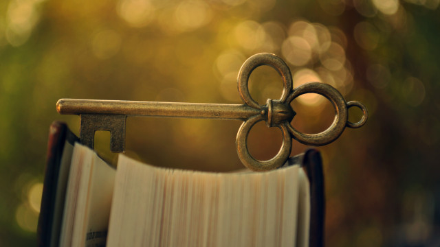 Book key bookmark trees bokeh free wallpaper - medium preview image