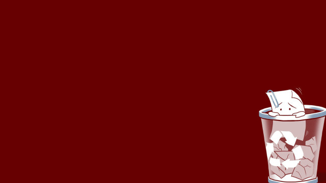 Ice glass straw red background free wallpaper - medium preview image