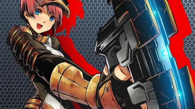 Woman gun pointing red blue free wallpaper - medium preview image
