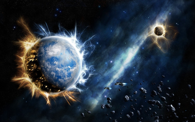 Space planet star distant object #2 free wallpaper - medium preview image
