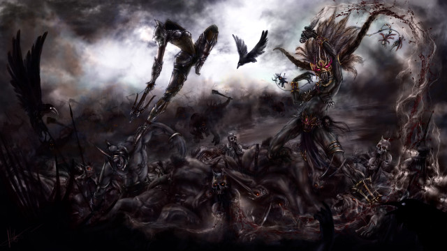 Demon attack sword demon head free wallpaper - medium preview image