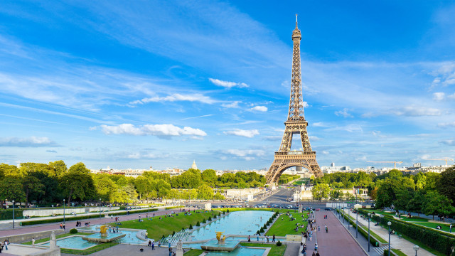Eiffel tower view fountain paris free wallpaper - medium preview image