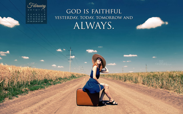 Woman sitting suitcase dirt road free wallpaper - medium preview image