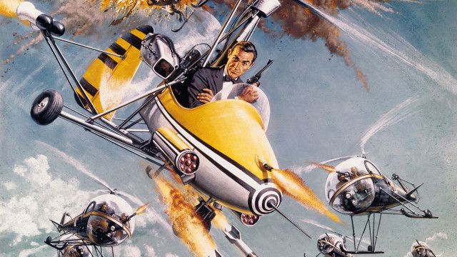Yellow airplane matte futurism planes free wallpaper - medium preview image