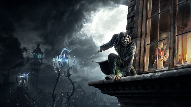 Man suit ledge knife dog free wallpaper - medium preview image