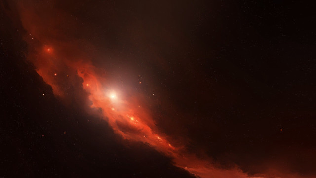 Red black sky bright light free wallpaper - medium preview image