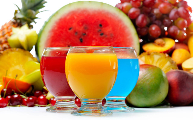 Juice glasses fruit table white #2 free wallpaper - medium preview image