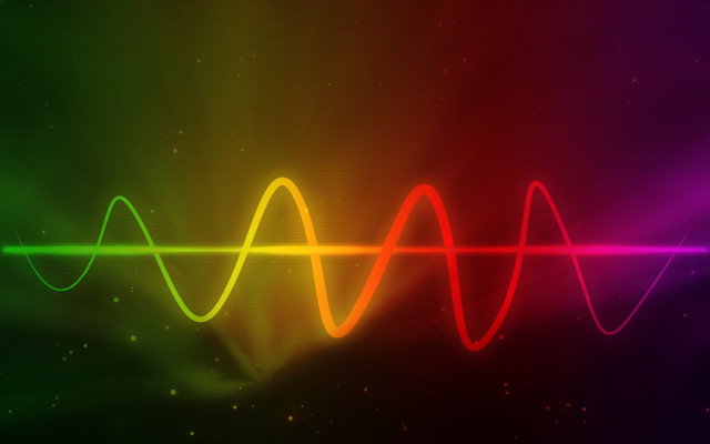 Colorful soundwave rainbow holography milkyway free wallpaper - medium preview image