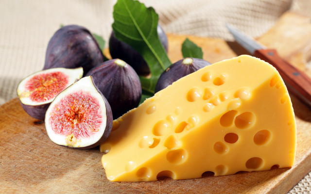 Cheese figs cuttingboard knife food #2 free wallpaper - medium preview image