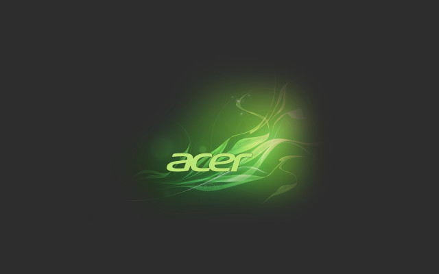 Green abstract logo black background free wallpaper - medium preview image